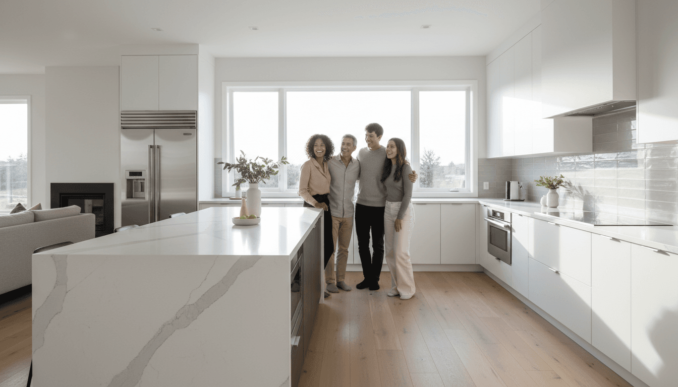 Completed kitchen renovation showing modern cabinets and updated countertops in Memphis home