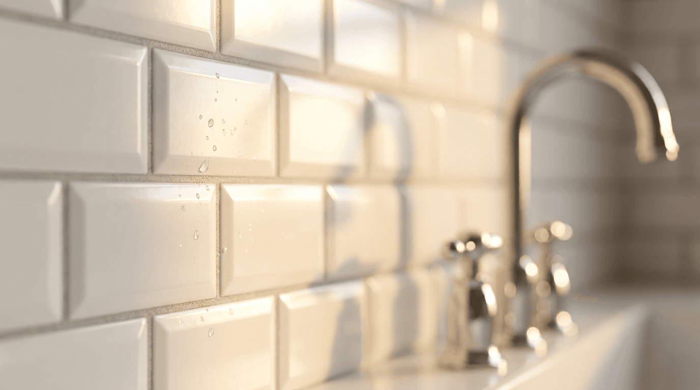 Modern kitchen remodel with subway tile backsplash and wood countertops